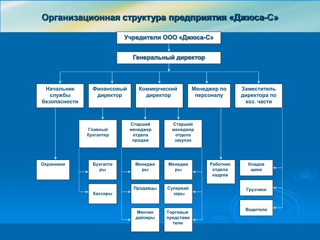 Виды организационной структуры компании