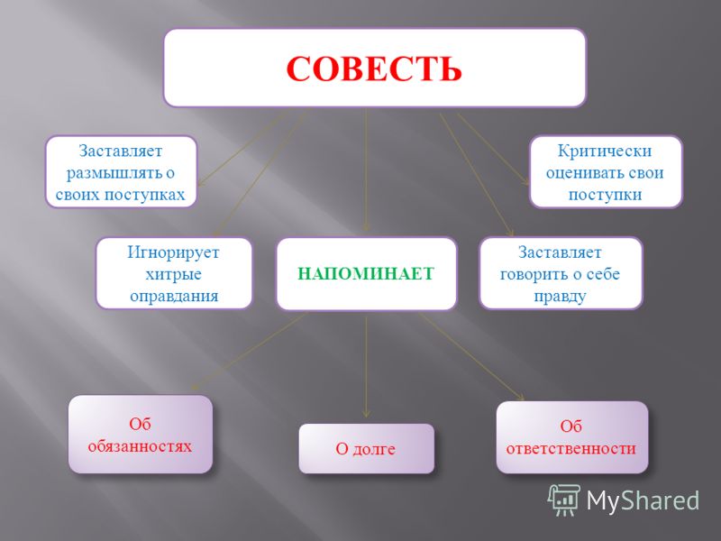 Значение выражения чистая совесть