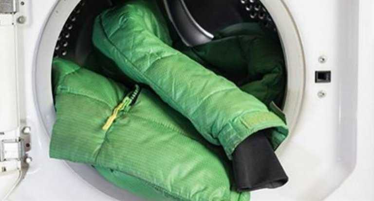 После стирки пуховик стал тонким как распушить, что