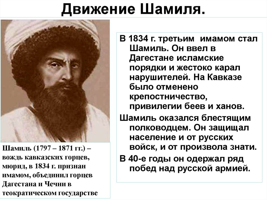 Что значит наиб імама шамиля