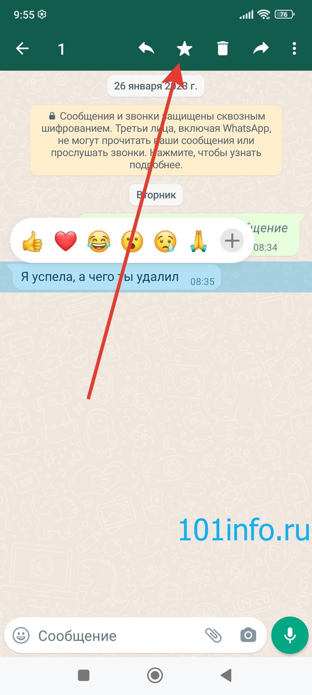 Что значит звездочка в ватсапе в сообщениях, на фото - как пользоваться