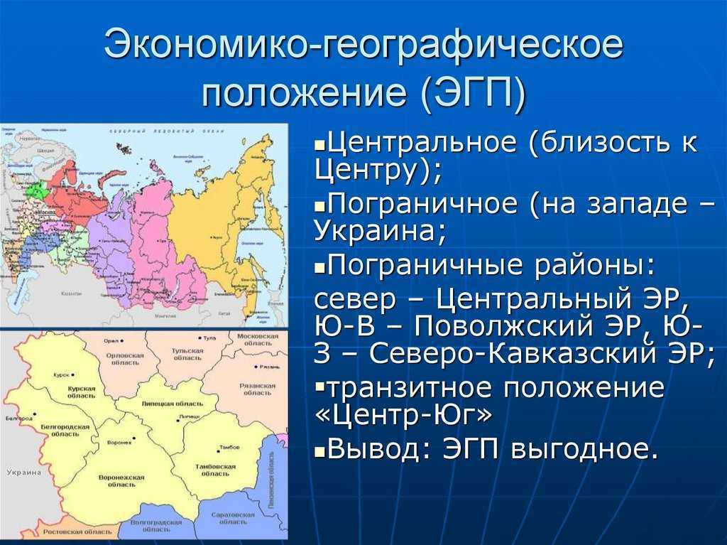 Развитие понятия «экономико-географическое положение»