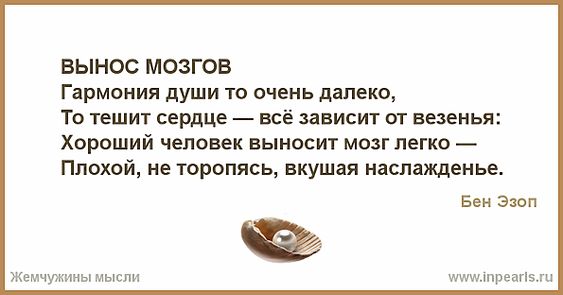 Выносить мозги: что это значит - ufokids