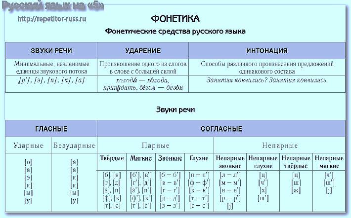 Фонетический разбор слова