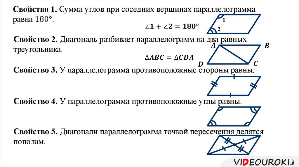 Параллелограмм - умскул учебник