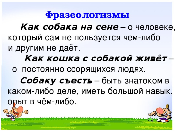 Что значит фразеологизм собак гонять