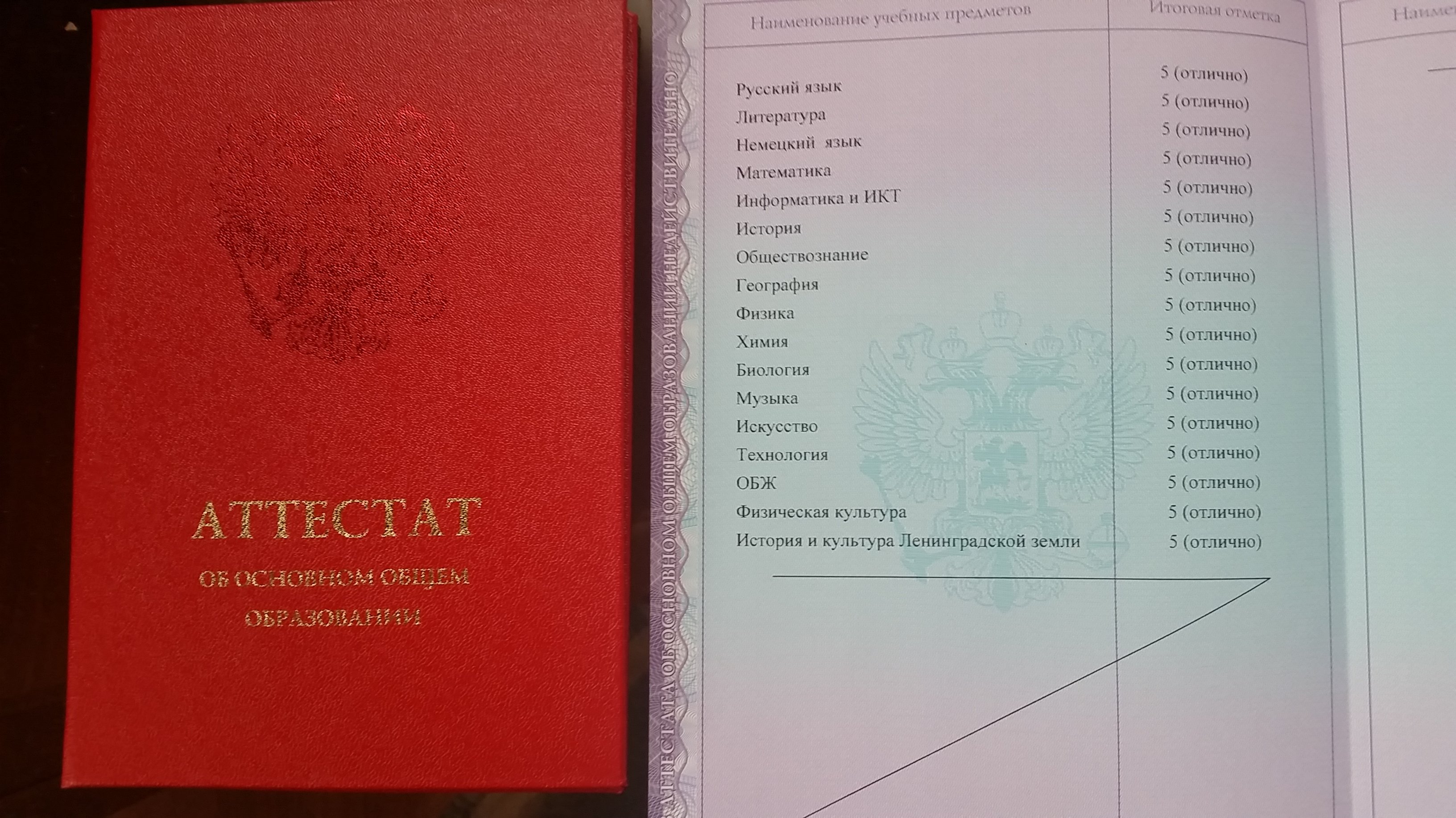Фиолетовый диплом после 9 класса что значит