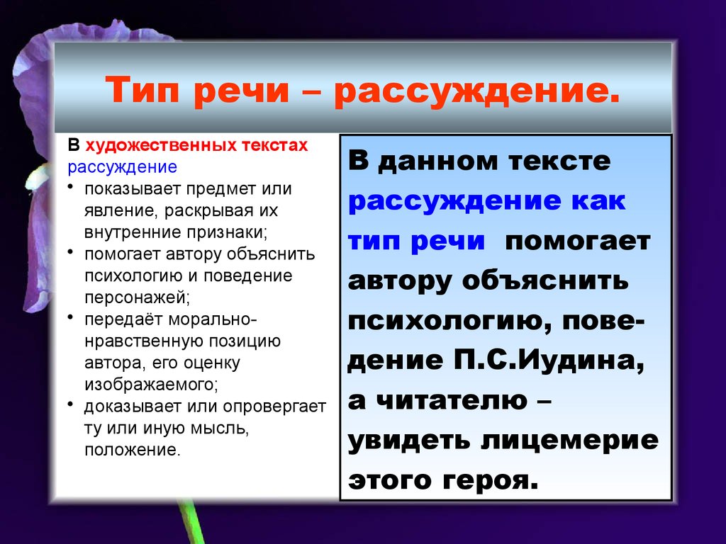 Урок 8. типы рассуждений
