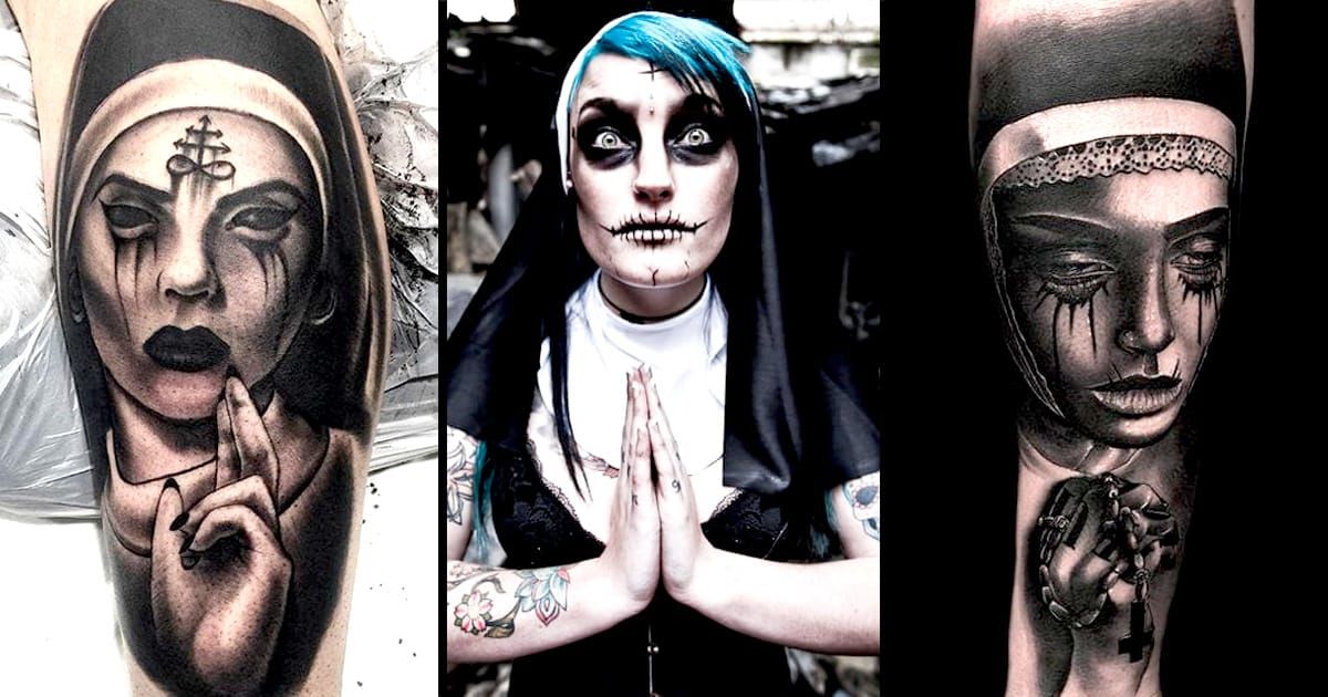 «nun attack». прекрасное это зрелище — монахиня с пистолетом! значение татуировки монашки