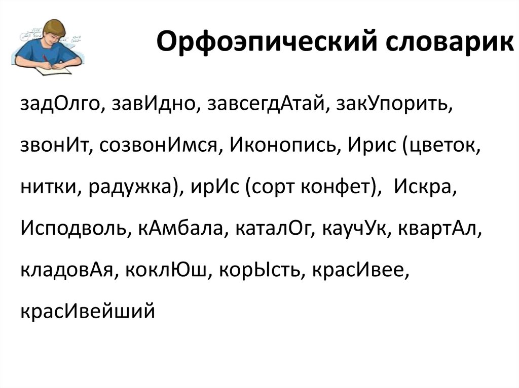 Орфоэпия в русском языке - понятие, нормы и правила
